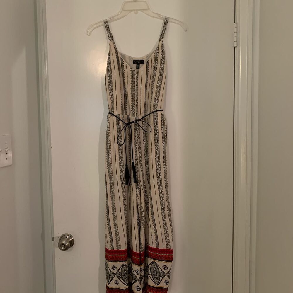 Nordstrom Women's Black and Cream Jumpsuit